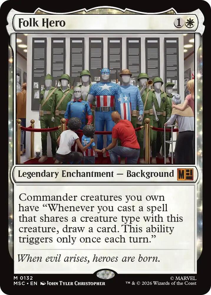 Folk Hero 132 (Commander: Marvel Super Heroes)  | Good Games Morley