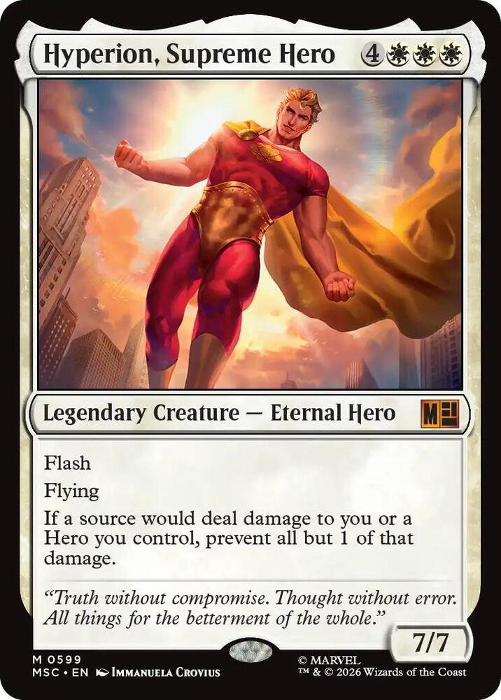 Hyperion Supreme Hero 599 (Commander: Marvel Super Heroes)  | Good Games Morley