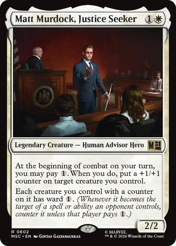 Matt Murdock, Justice Seeker 602 (Commander: Marvel Super Heroes)  - Foil | Good Games Morley