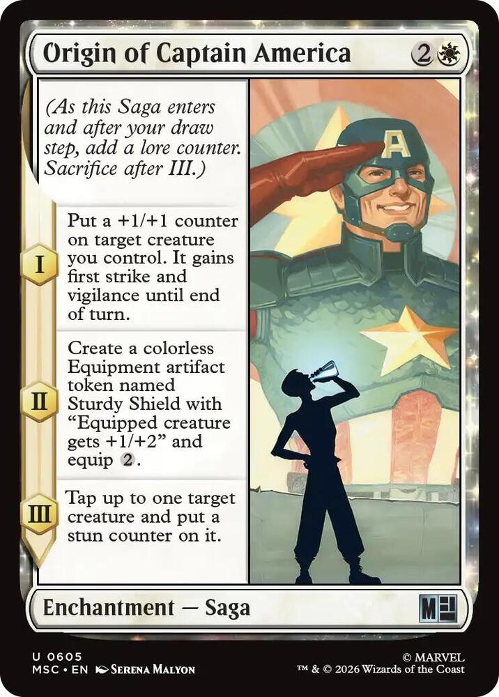 Origin of Captain America 605 (Commander: Marvel Super Heroes)  - Foil | Good Games Morley