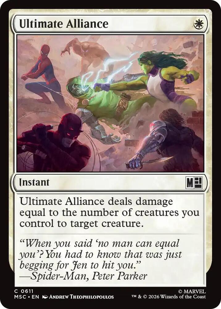 Ultimate Alliance 611 (Commander: Marvel Super Heroes)  - Foil | Good Games Morley