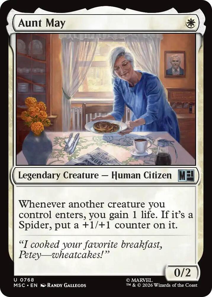Aunt May 768 (Commander: Marvel Super Heroes)  - Foil | Good Games Morley