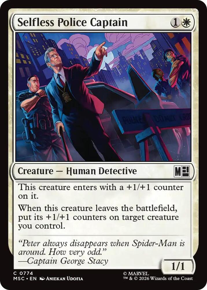 Selfless Police Captain 774 (Commander: Marvel Super Heroes)  - Foil | Good Games Morley