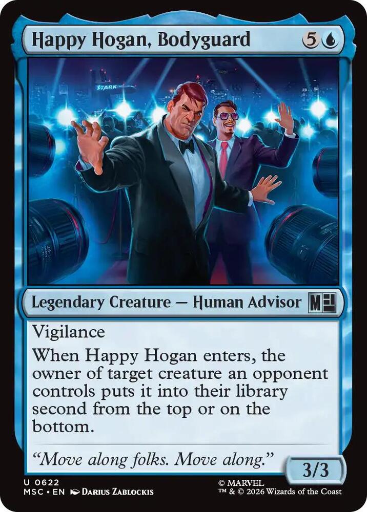 Happy Hogan, Bodyguard 622 (Commander: Marvel Super Heroes)  - Foil | Good Games Morley