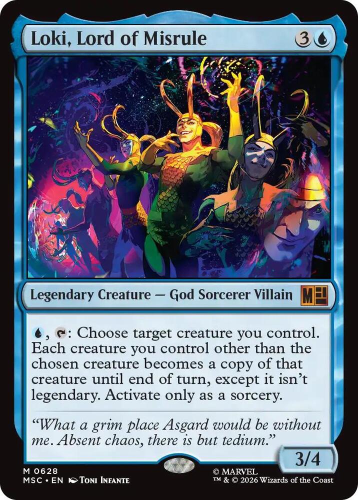 Loki, Lord of Misrule 628 (Commander: Marvel Super Heroes)  - Foil | Good Games Morley