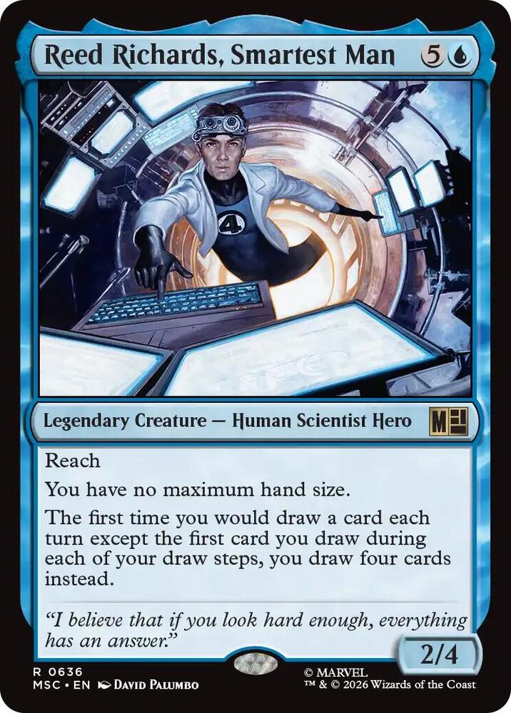 Reed Richards, Smartest Man 636 (Commander: Marvel Super Heroes)  - Foil | Good Games Morley