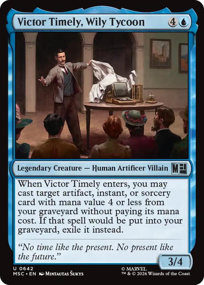 Victor Timely, Wily Tycoon 642 (Commander: Marvel Super Heroes)  - Foil | Good Games Morley