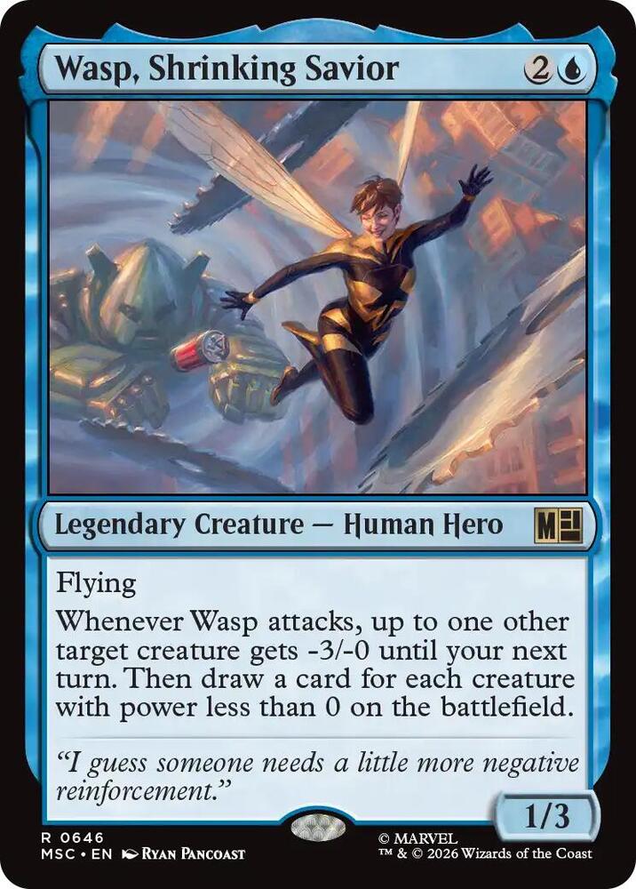 Wasp, Shrinking Savior 646 (Commander: Marvel Super Heroes)  - Foil | Good Games Morley