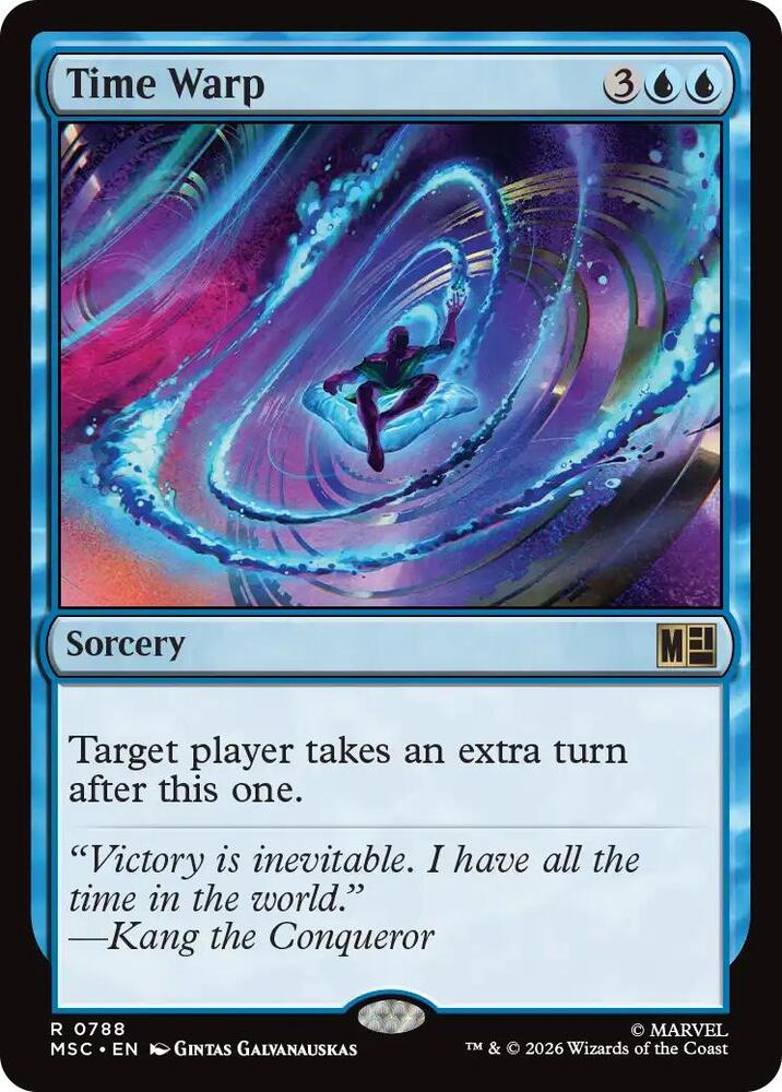 Time Warp 788 (Commander: Marvel Super Heroes)  - Foil | Good Games Morley