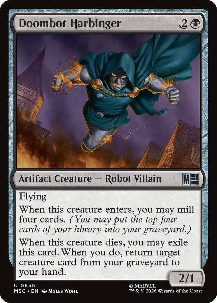 Doombot Harbinger 655 (Commander: Marvel Super Heroes)  - Foil | Good Games Morley