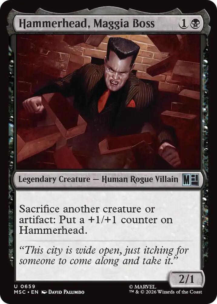 Hammerhead, Maggia Boss 659 (Commander: Marvel Super Heroes)  - Foil | Good Games Morley