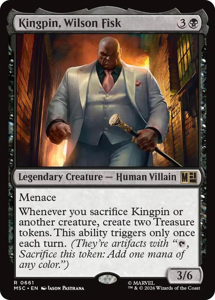 Kingpin, Wilson Fisk 661 (Commander: Marvel Super Heroes)  - Foil | Good Games Morley