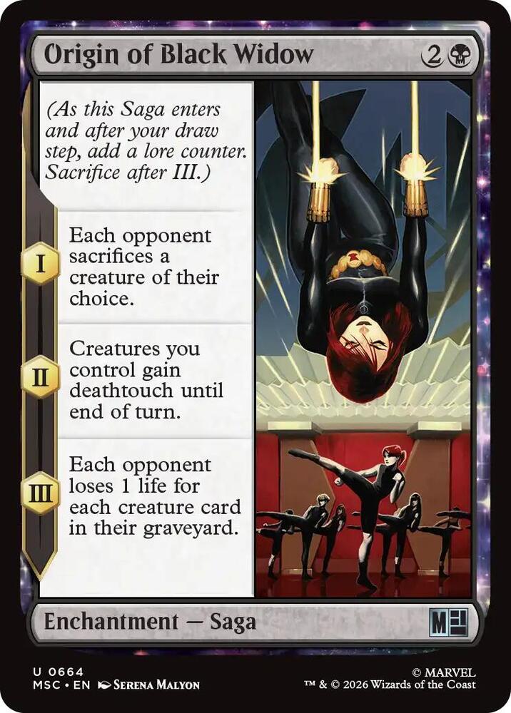 Origin of Black Widow 664 (Commander: Marvel Super Heroes)  - Foil | Good Games Morley