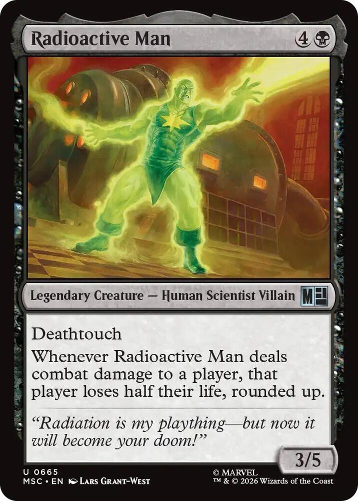 Radioactive Man 665 (Commander: Marvel Super Heroes)  - Foil | Good Games Morley