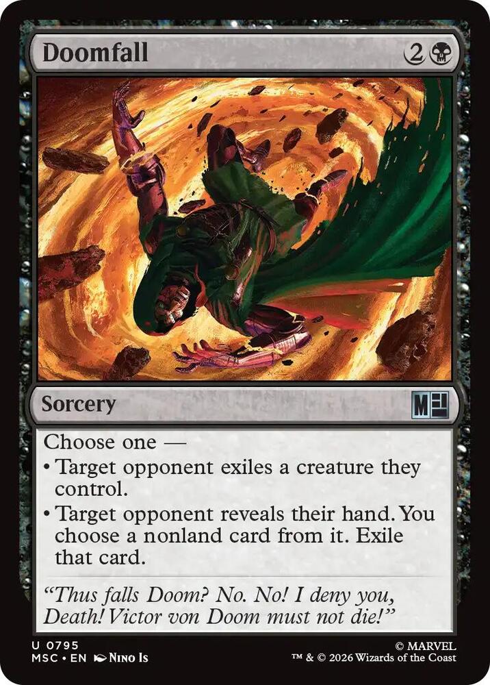 Doomfall 795 (Commander: Marvel Super Heroes)  - Foil | Good Games Morley