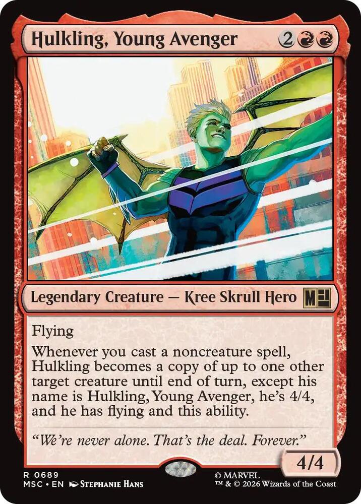 Hulkling Young Avenger 689 (Commander: Marvel Super Heroes)  - Foil | Good Games Morley