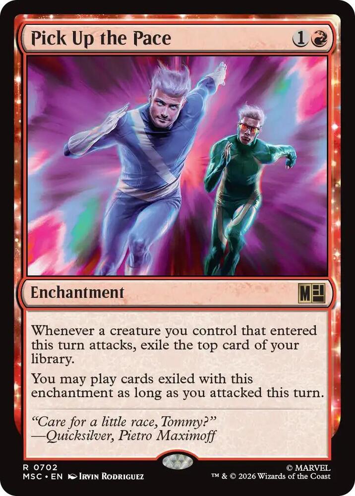 Pick Up the Pace 702 (Commander: Marvel Super Heroes)  - Foil | Good Games Morley