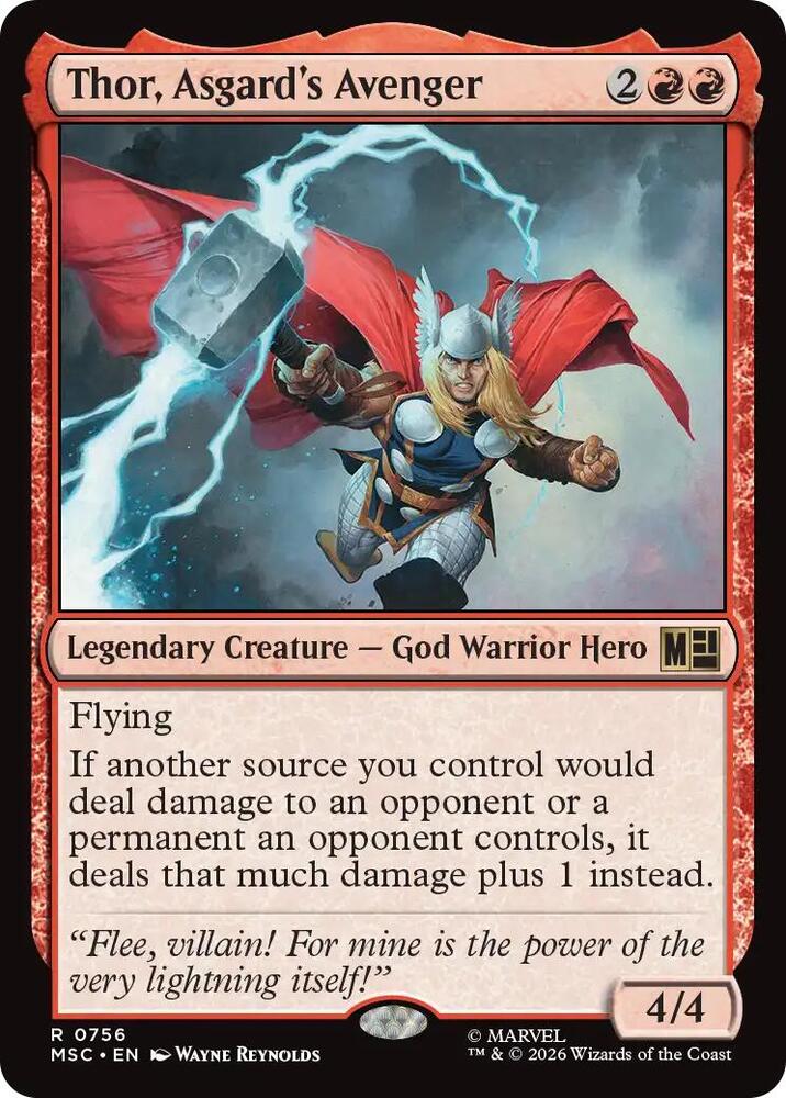 Thor, Asgard's Avenger 756 (Commander: Marvel Super Heroes)  - Foil | Good Games Morley
