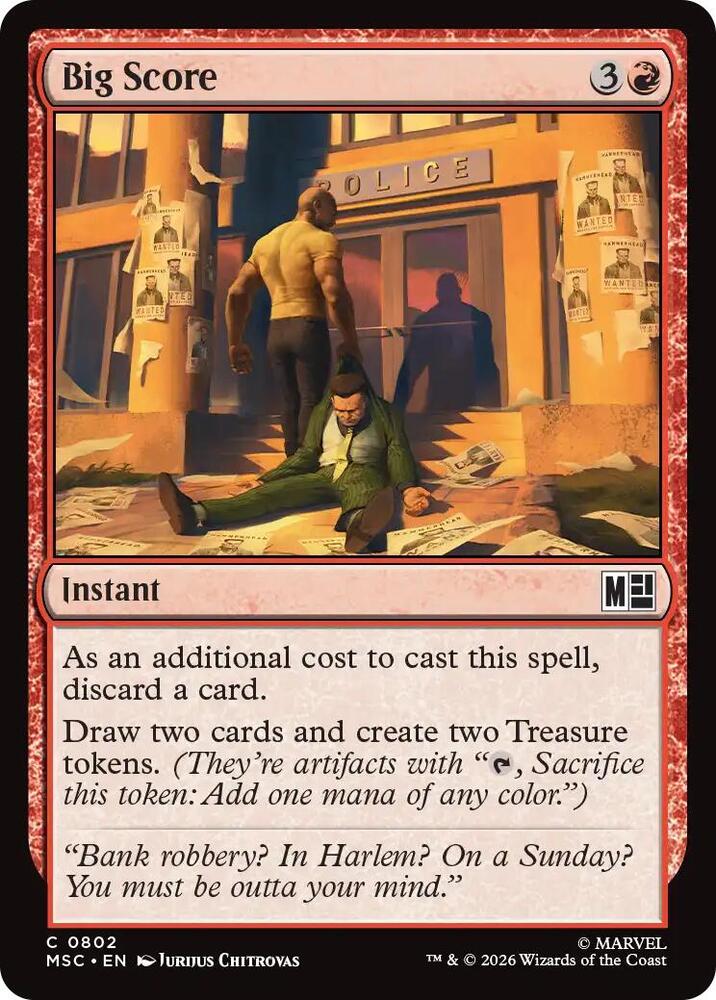 Big Score 802 (Commander: Marvel Super Heroes)  - Foil | Good Games Morley