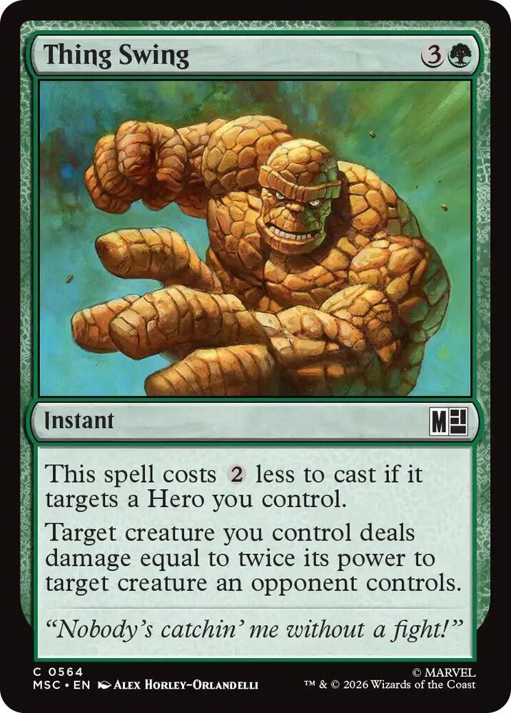 Thing Swing 564 (Commander: Marvel Super Heroes)  | Good Games Morley