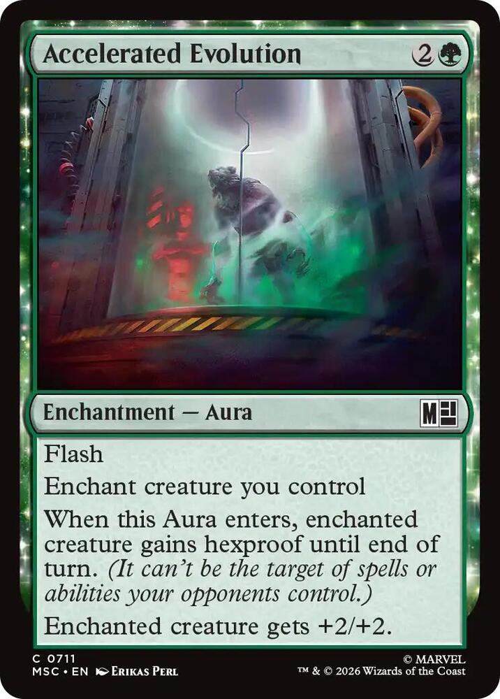 Accelerated Evolution 711 (Commander: Marvel Super Heroes)  - Foil | Good Games Morley