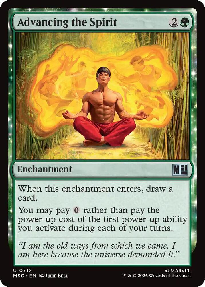 Advancing the Spirit 712 (Commander: Marvel Super Heroes)  - Foil | Good Games Morley