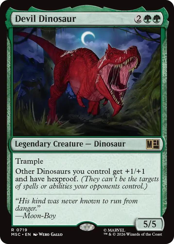 Devil Dinosaur 719 (Commander: Marvel Super Heroes)  - Foil | Good Games Morley