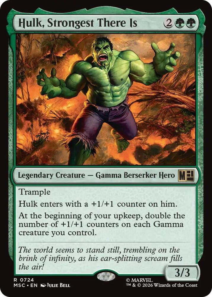 Hulk Strongest There Is 724 (Commander: Marvel Super Heroes)  - Foil | Good Games Morley