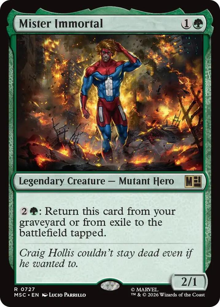 Mister Immortal 727 (Commander: Marvel Super Heroes)  - Foil | Good Games Morley