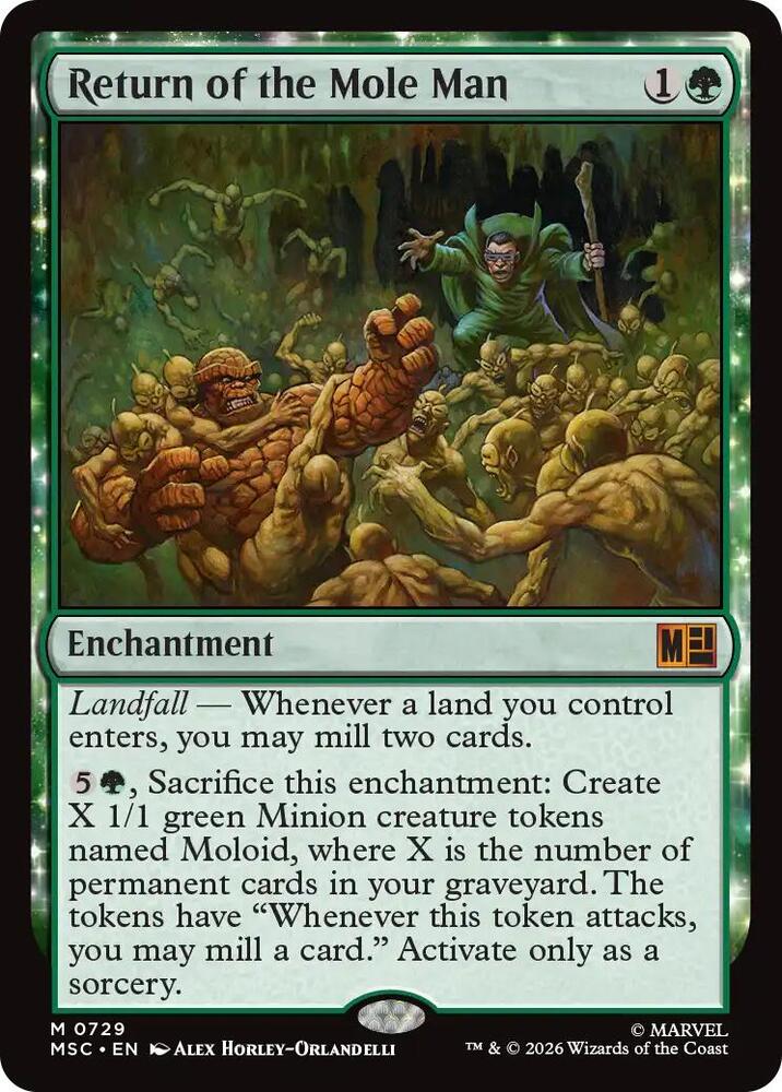 Return of the Mole Man 729 (Commander: Marvel Super Heroes)  - Foil | Good Games Morley