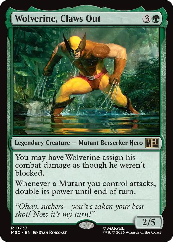Wolverine, Claws Out 737 (Commander: Marvel Super Heroes)  - Foil | Good Games Morley