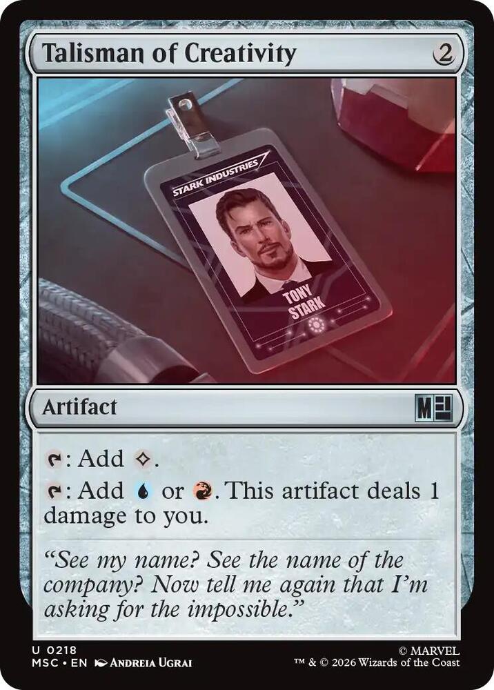 Talisman of Creativity 218 (Commander: Marvel Super Heroes)  | Good Games Morley