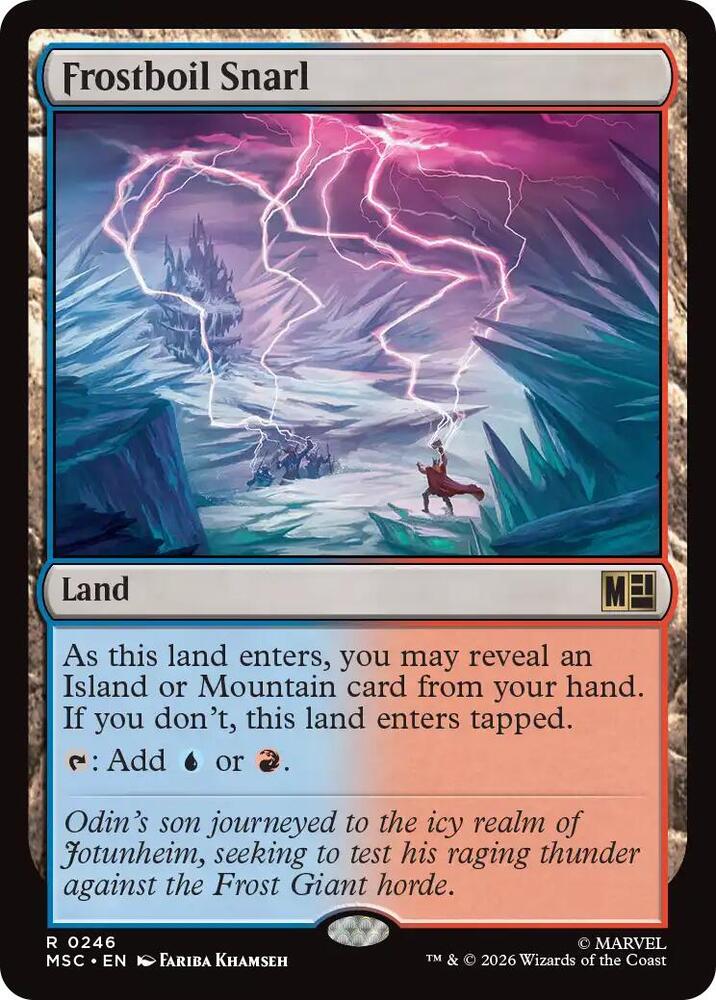 Frostboil Snarl 246 (Commander: Marvel Super Heroes)  - Surge Foil | Good Games Morley