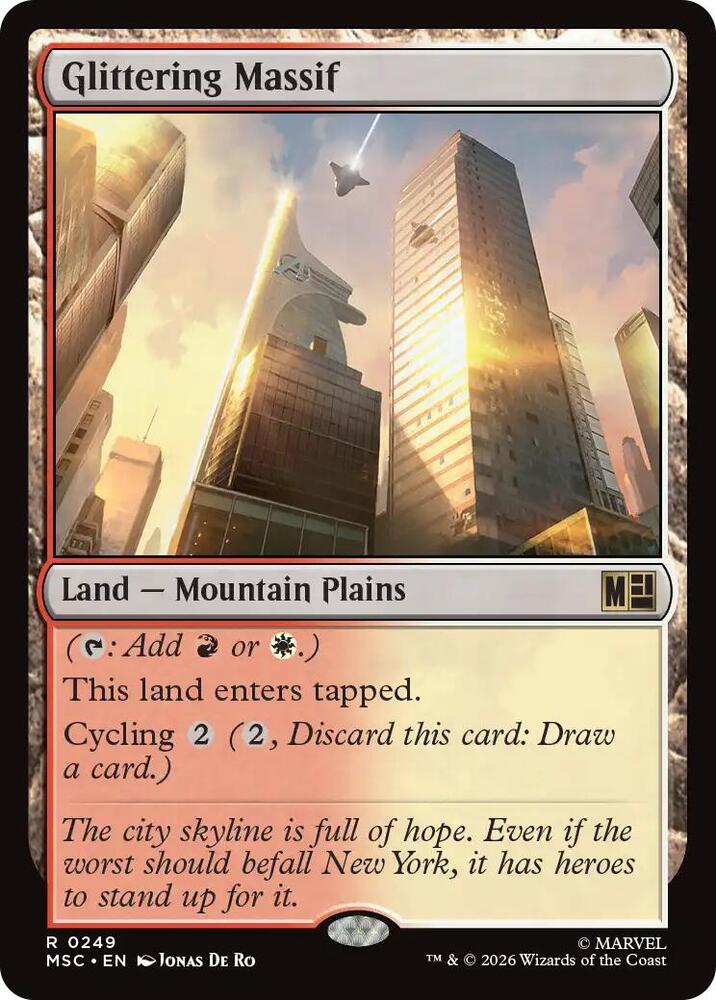Glittering Massif 249 (Commander: Marvel Super Heroes)  | Good Games Morley