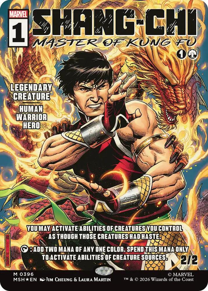 Shang-Chi, Master of Kung Fu 396 (Marvel Super Heroes)  - Borderless Foil | Good Games Morley