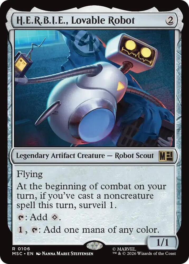 H.E.R.B.I.E., Lovable Robot 106 (Commander: Marvel Super Heroes)  | Good Games Morley
