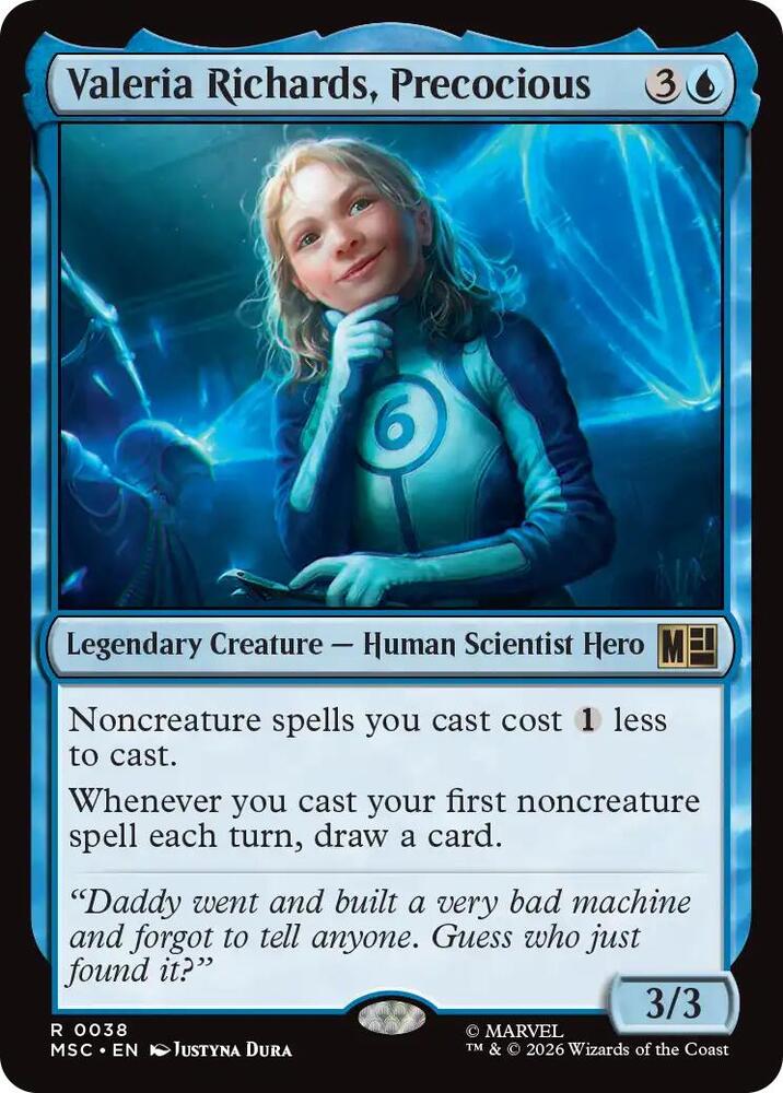 Valeria Richards, Precocious 38 (Commander: Marvel Super Heroes)  - Surge Foil | Good Games Morley