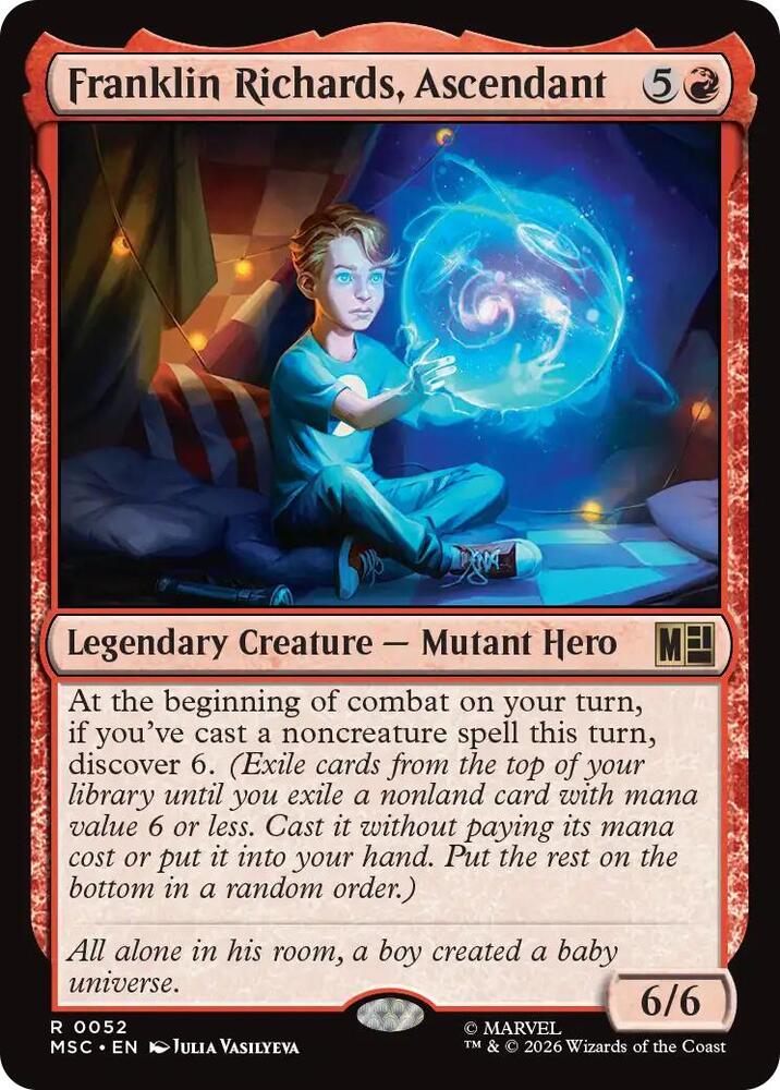 Franklin Richards, Ascendant 52 (Commander: Marvel Super Heroes)  - Surge Foil | Good Games Morley