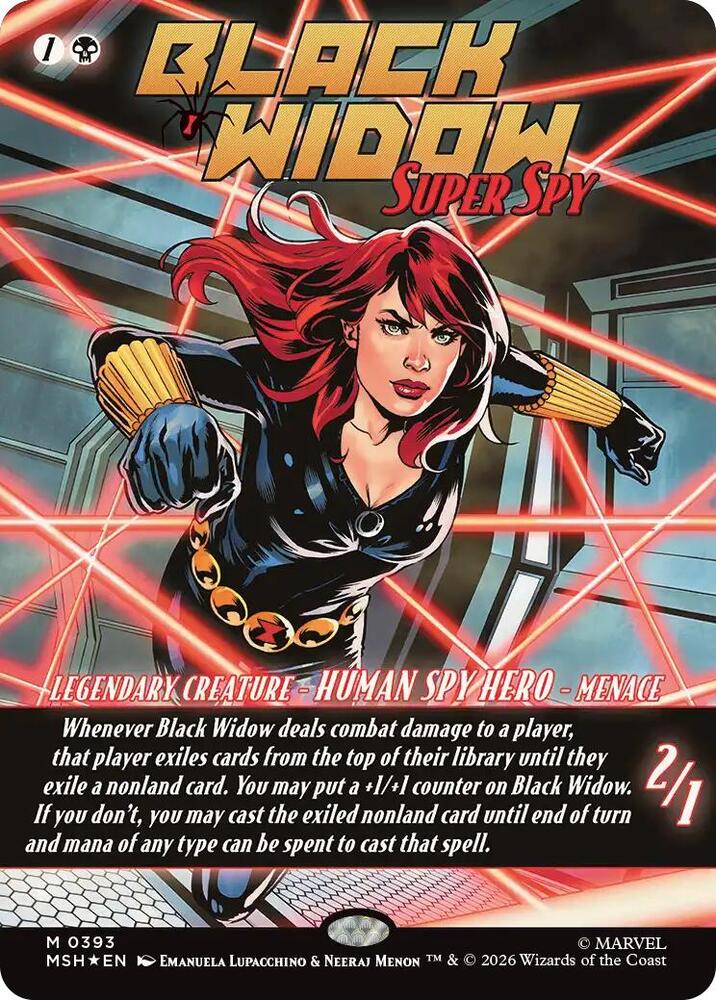 Black Widow, Super Spy 393 (Marvel Super Heroes)  - Borderless Foil | Good Games Morley