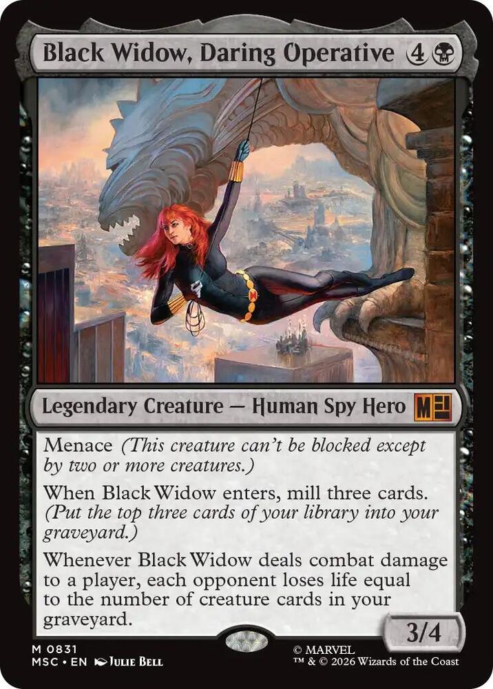 Black Widow, Daring Operative 831 (Commander: Marvel Super Heroes)  - Foil | Good Games Morley