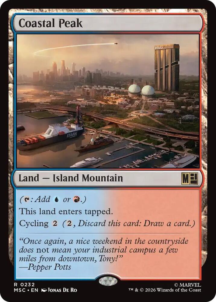 Coastal Peak 232 (Commander: Marvel Super Heroes)  - Surge Foil | Good Games Morley