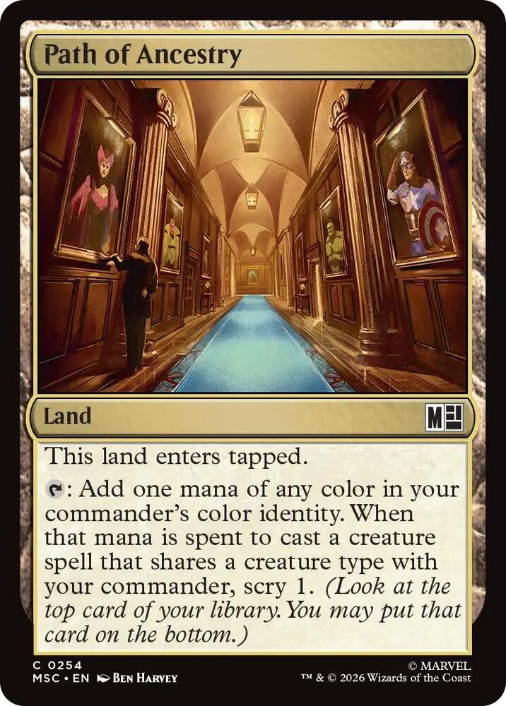 Path of Ancestry 254 (Commander: Marvel Super Heroes)  - Surge Foil  | Good Games Morley