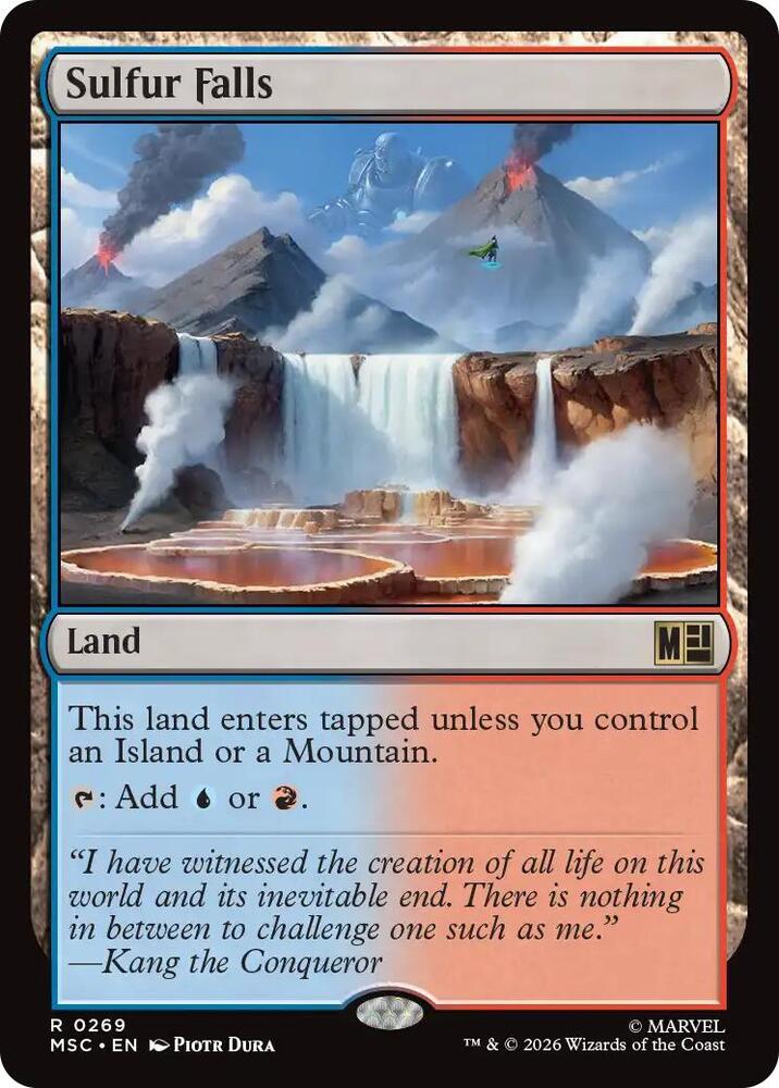 Sulfur Falls 269 (Commander: Marvel Super Heroes)  - Surge Foil | Good Games Morley