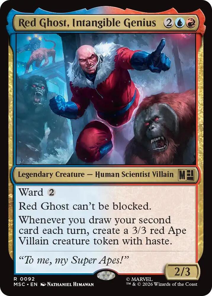 Red Ghost, Intangible Genius 92 (Commander: Marvel Super Heroes)  - Surge Foil | Good Games Morley
