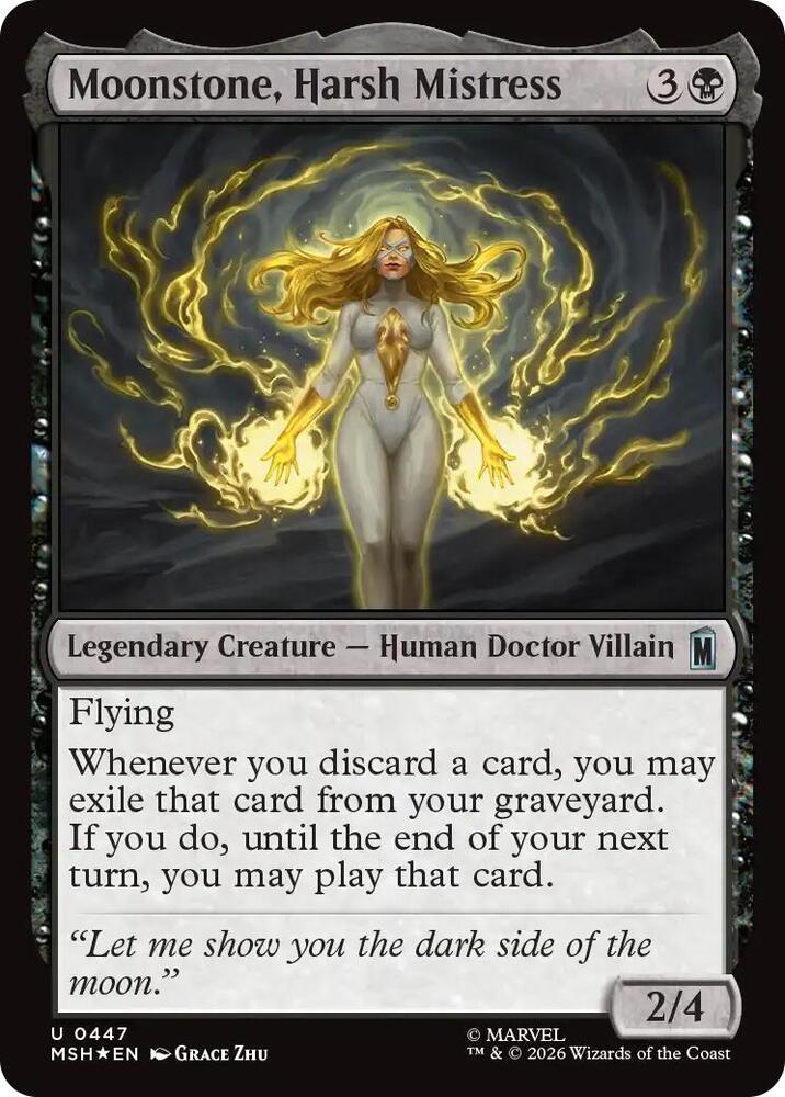 Moonstone, Harsh Mistress 447 (Marvel Super Heroes)  - Surge Foil  | Good Games Morley