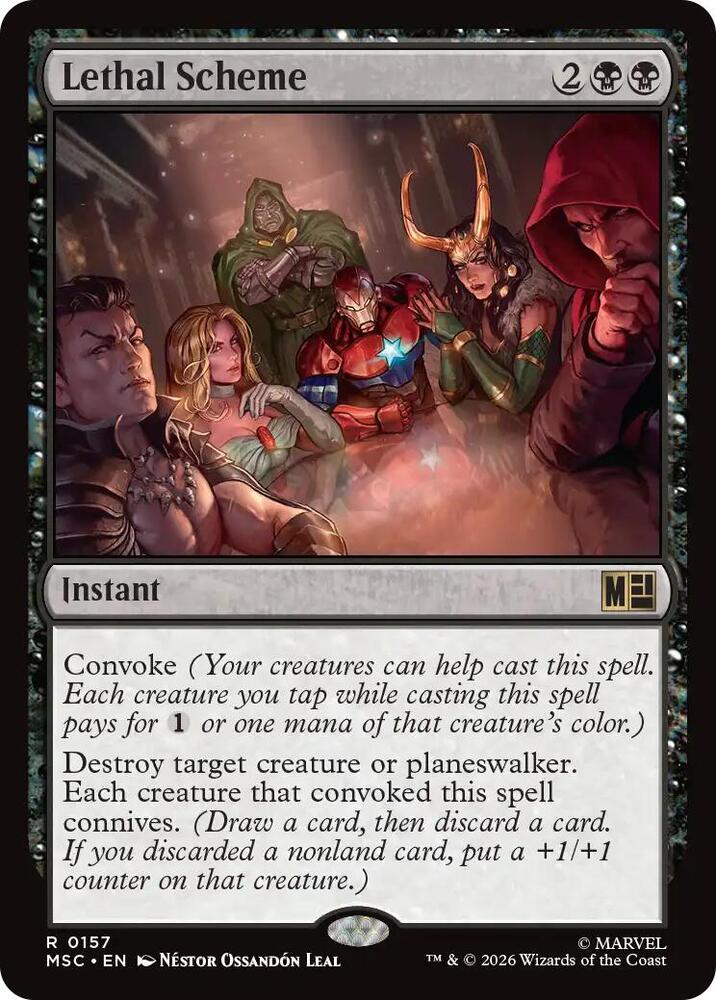 Lethal Scheme 157 (Commander: Marvel Super Heroes)  - Surge Foil  | Good Games Morley
