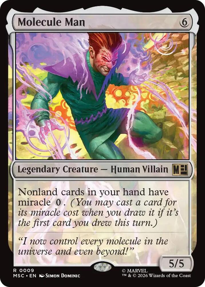 Molecule Man 9 (Commander: Marvel Super Heroes)  - Surge Foil | Good Games Morley