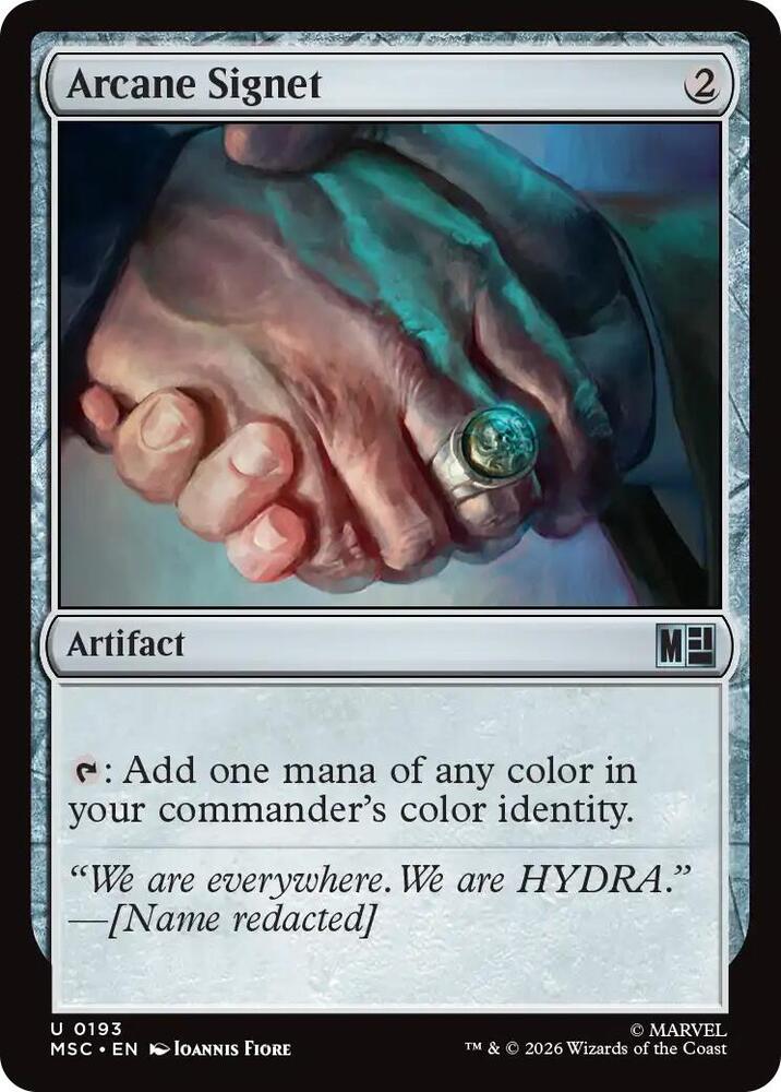 Arcane Signet 193 (Commander: Marvel Super Heroes)  - Surge Foil | Good Games Morley