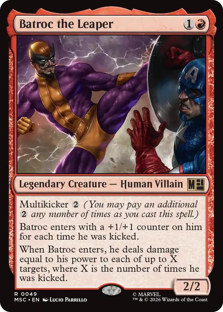 Batroc the Leaper 49 (Commander: Marvel Super Heroes)  - Surge Foil  | Good Games Morley
