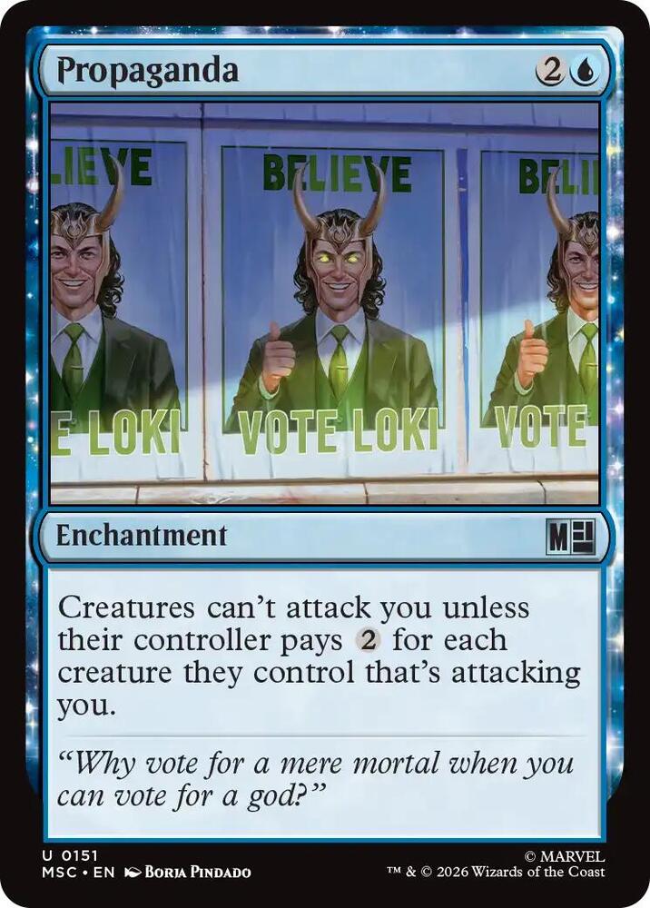Propaganda 151 (Commander: Marvel Super Heroes)  - Surge Foil  | Good Games Morley